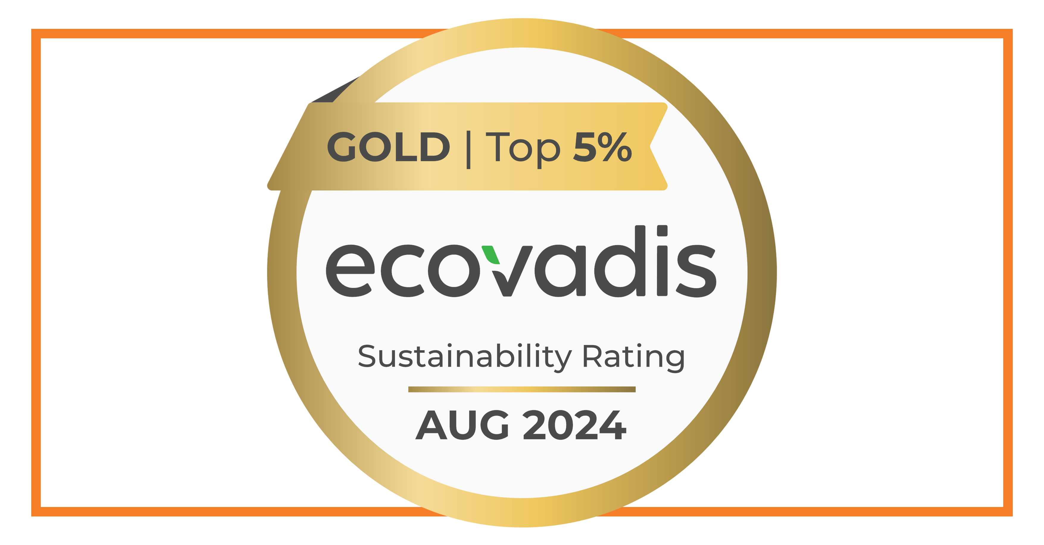 Ecovadis Gold Border Linkedin