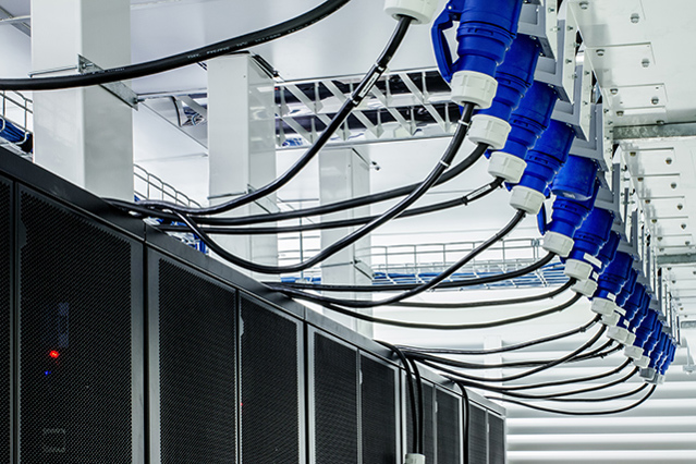 Cables in a cloud data centre