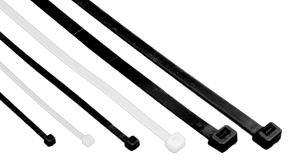 Bridas para cables de 8 pulgadas, bridas negras con retenedor, cabezal de  nailon de abeto, sujeción eléctrica con cierre automático ajustable  (paquete